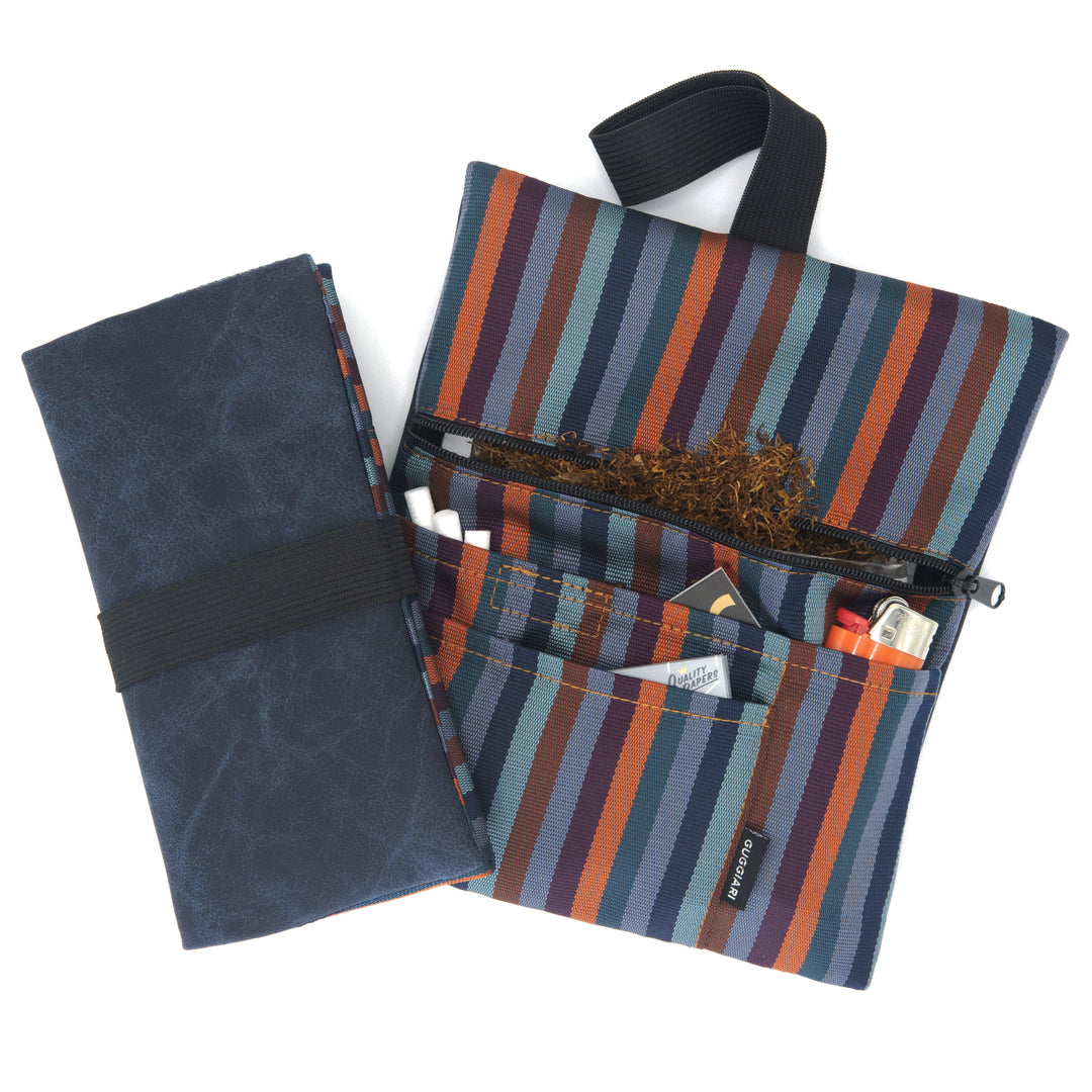 Portatabacco In Vera Pelle Handmade Italia - Organizer Per Tabacco, Filtri, Cartine E Accendino - Foto 2